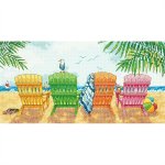 Beach Chairs Counted Cross Stitch Kit (image for) Beach Chairs Counted Cross Stitch Kit